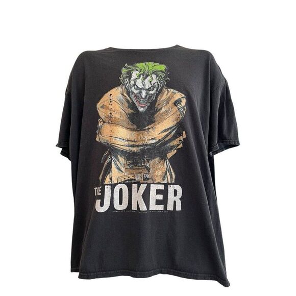 DELTA SOFT CyberGoth JOKER Shirt Mens 2XL T Shirt Black StraightJacket Batman - Picture 1 of 5